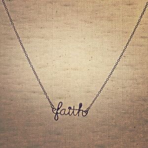 Silver “Faith” Necklace
